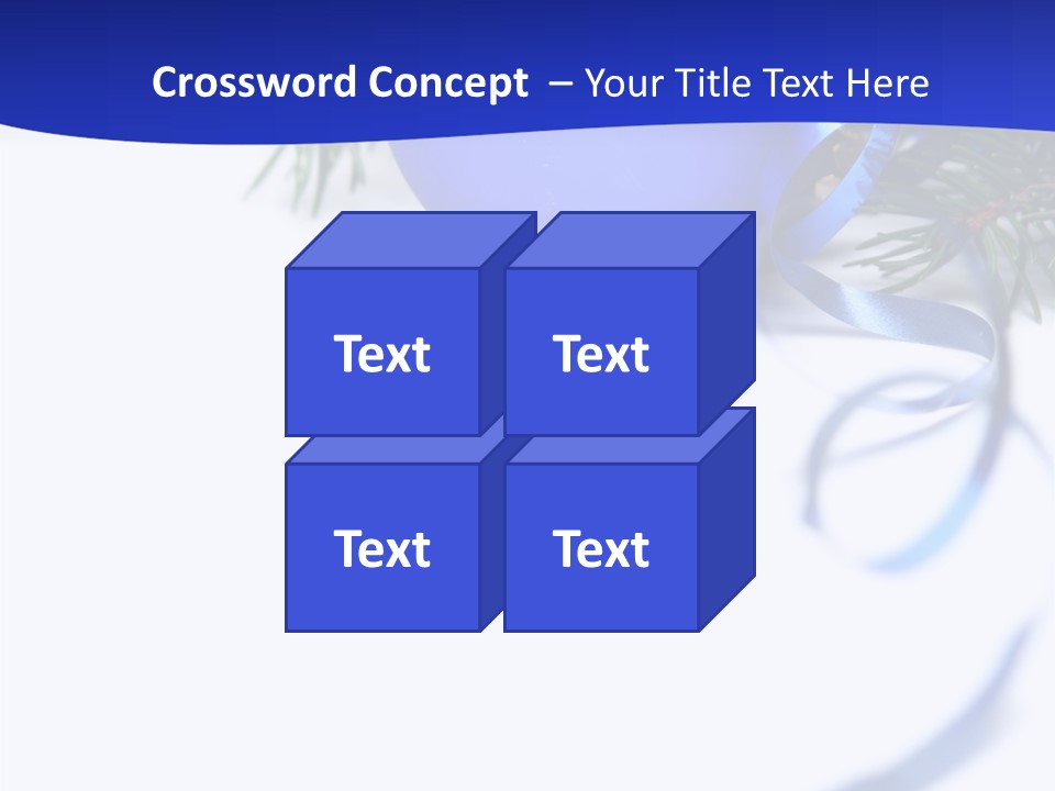 Xmas Forest Branch PowerPoint Template