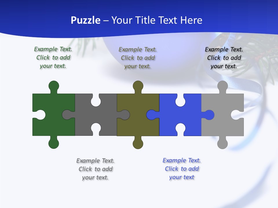 Xmas Forest Branch PowerPoint Template