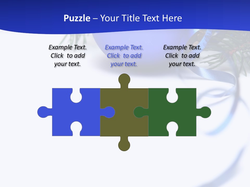 Xmas Forest Branch PowerPoint Template