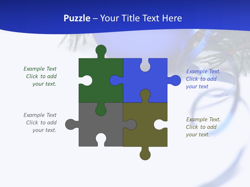 Xmas Forest Branch PowerPoint Template