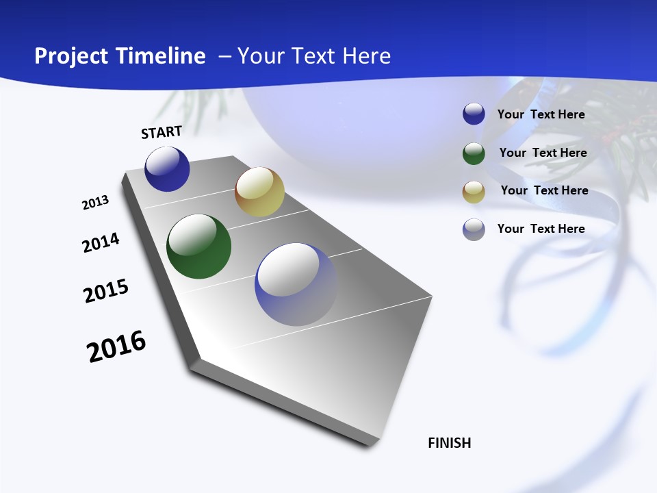 Xmas Forest Branch PowerPoint Template