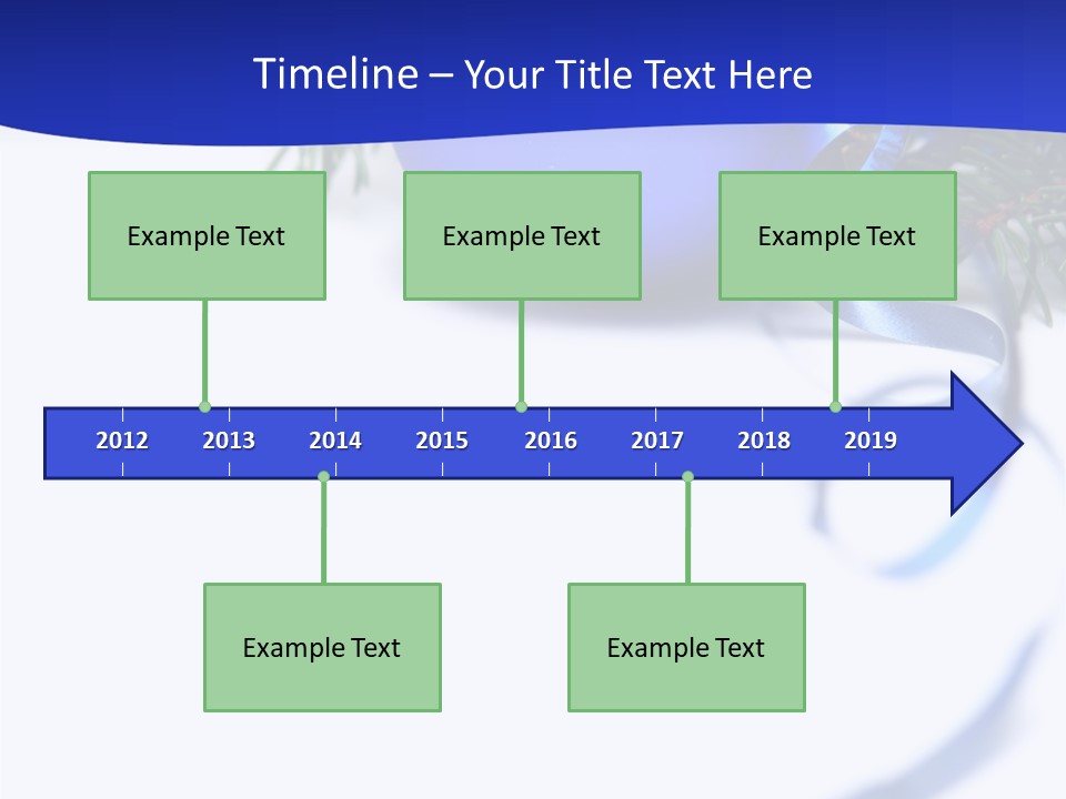 Xmas Forest Branch PowerPoint Template
