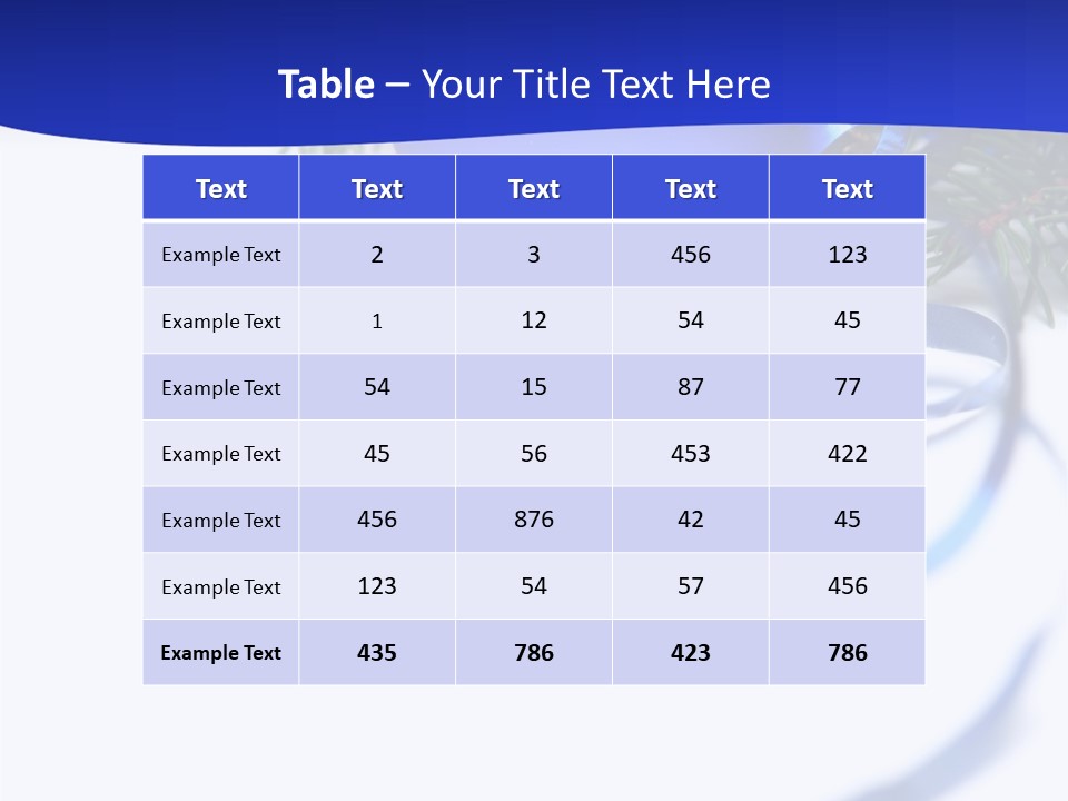 Xmas Forest Branch PowerPoint Template