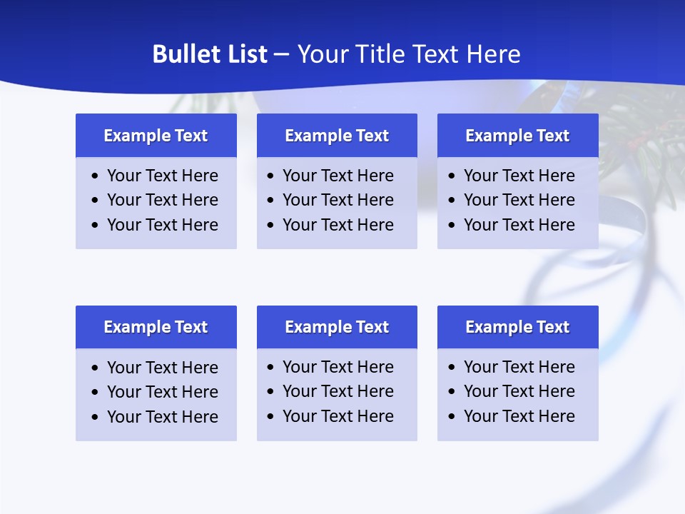 Xmas Forest Branch PowerPoint Template