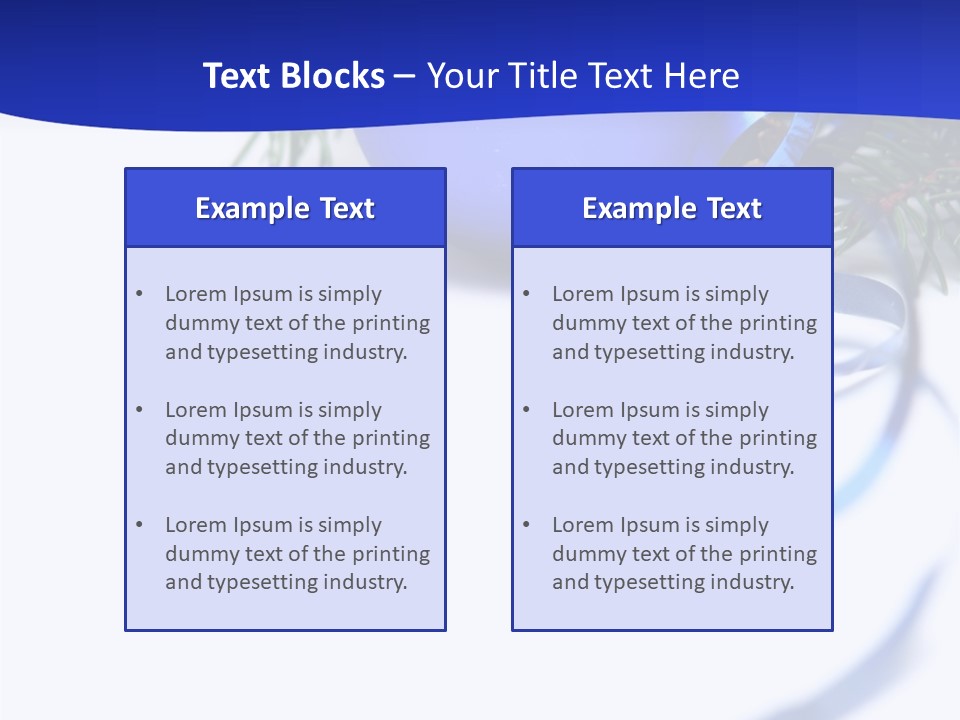 Xmas Forest Branch PowerPoint Template