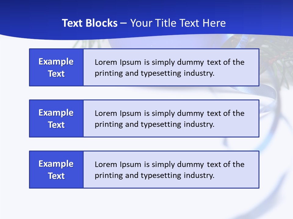 Xmas Forest Branch PowerPoint Template