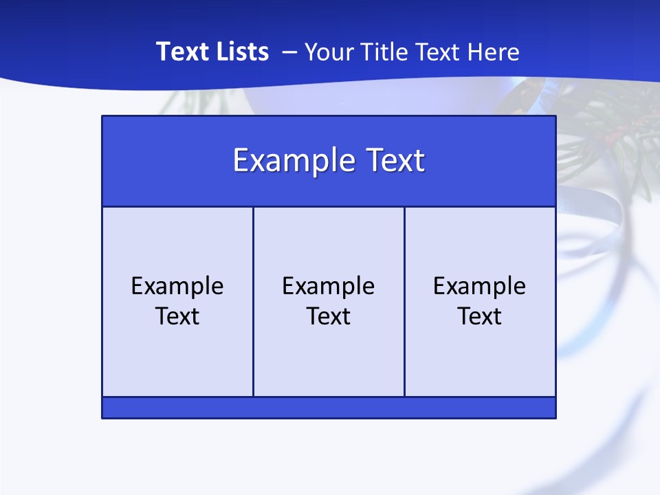Xmas Forest Branch PowerPoint Template