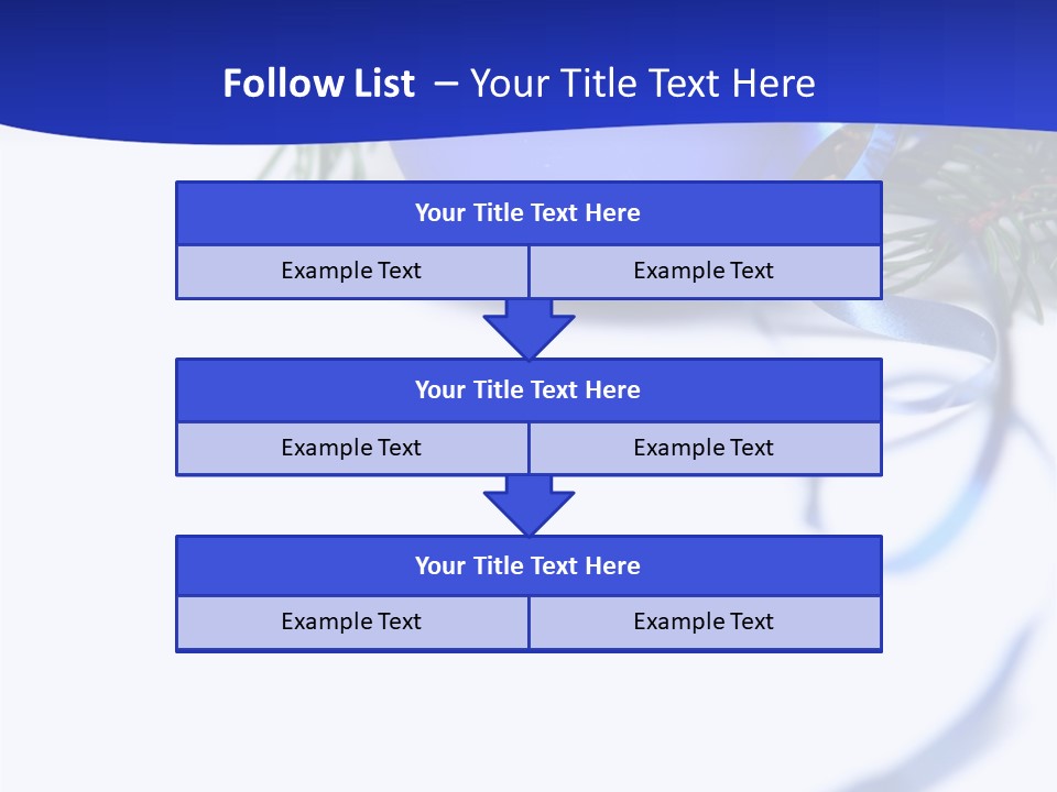 Xmas Forest Branch PowerPoint Template