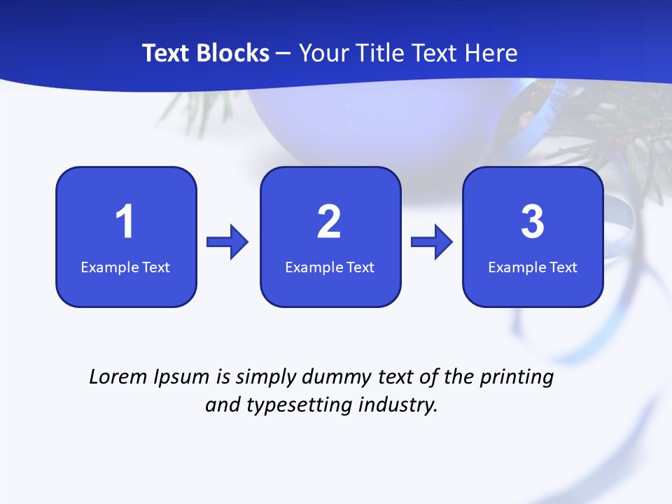 Xmas Forest Branch PowerPoint Template
