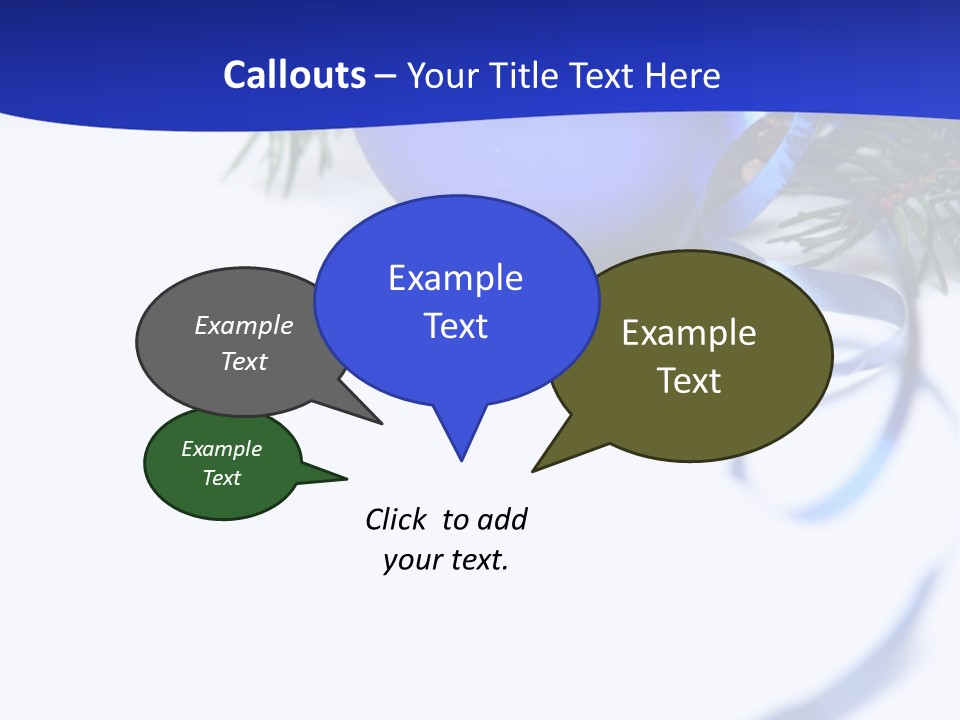 Xmas Forest Branch PowerPoint Template