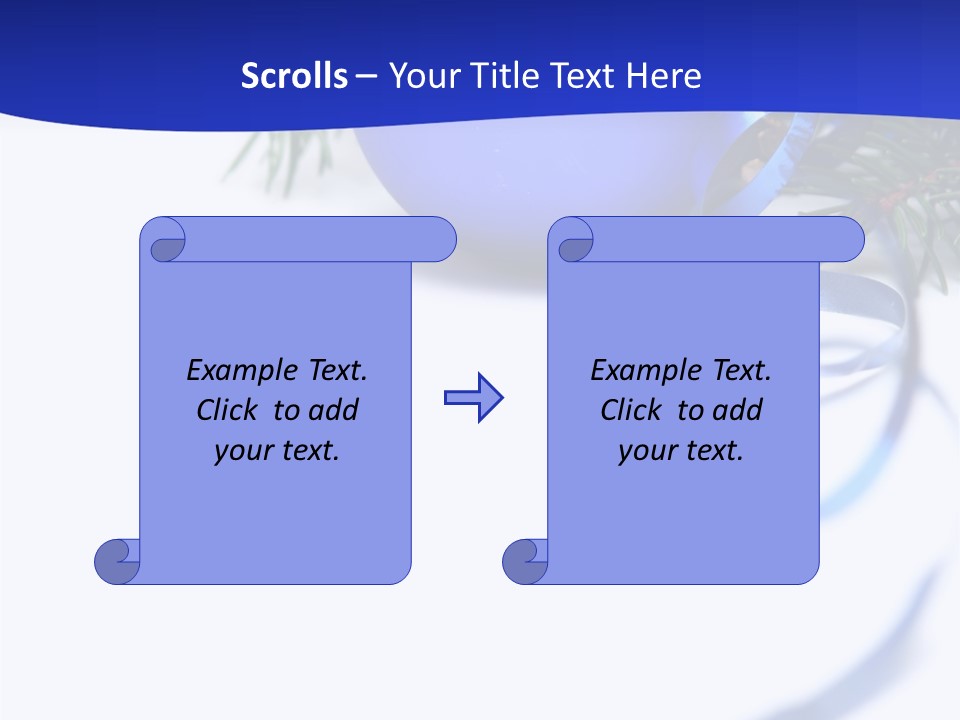 Xmas Forest Branch PowerPoint Template