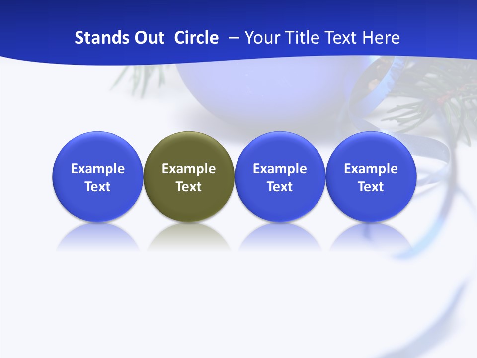 Xmas Forest Branch PowerPoint Template