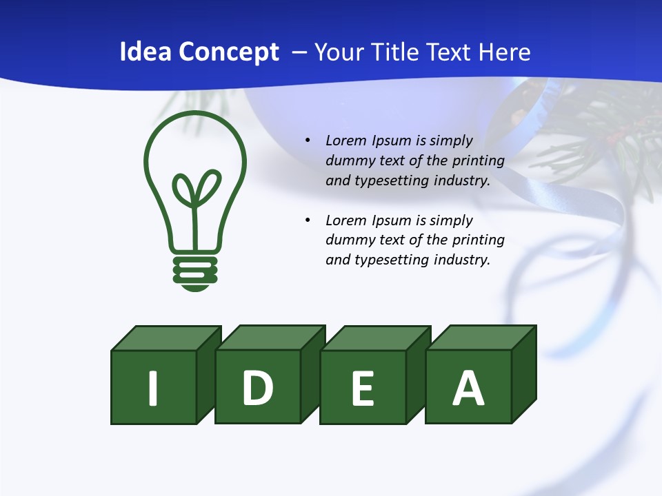 Xmas Forest Branch PowerPoint Template