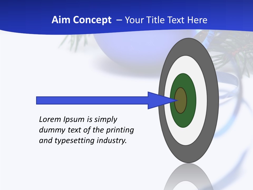 Xmas Forest Branch PowerPoint Template