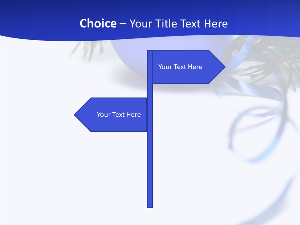 Xmas Forest Branch PowerPoint Template