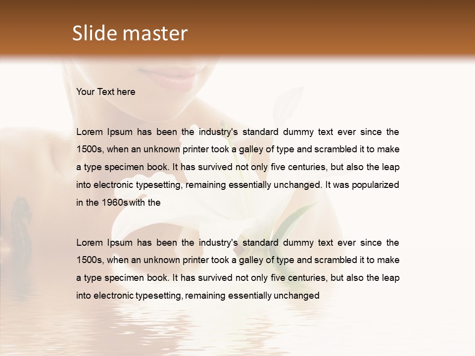 Pretty Flower Wellness PowerPoint Template