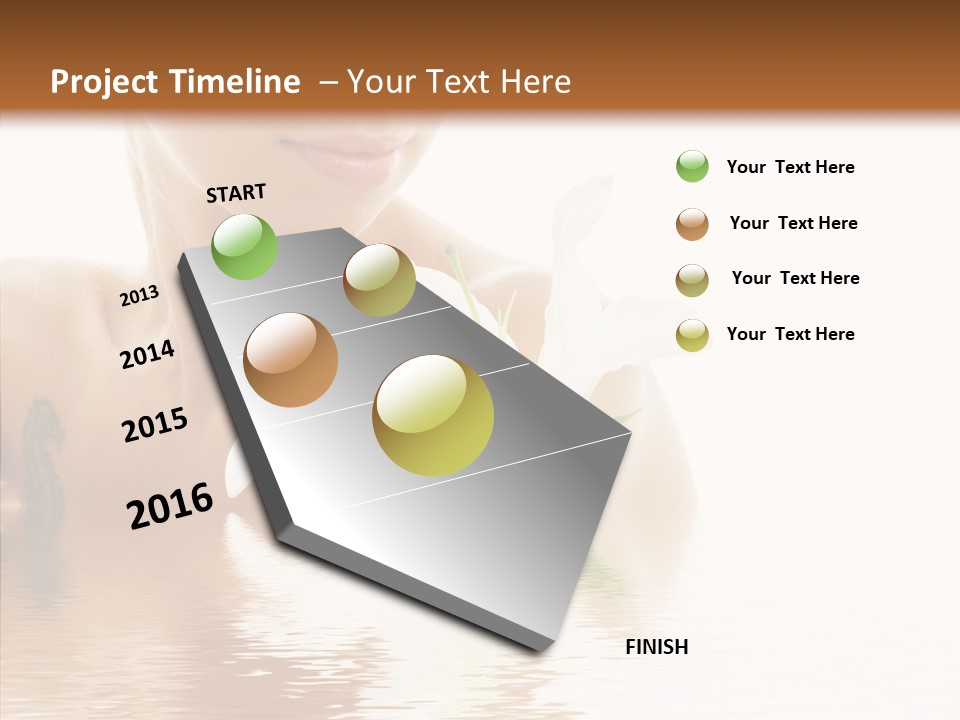 Pretty Flower Wellness PowerPoint Template