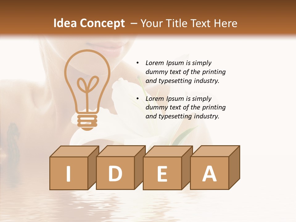 Pretty Flower Wellness PowerPoint Template