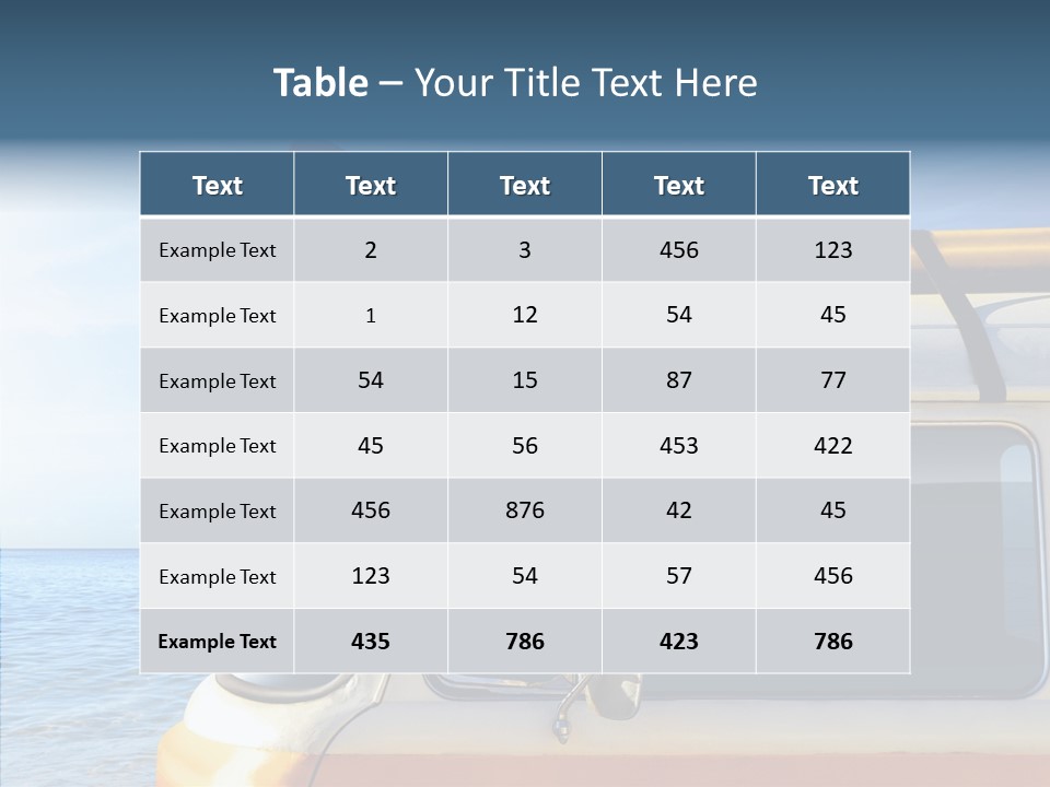 Summer Profile Surf PowerPoint Template