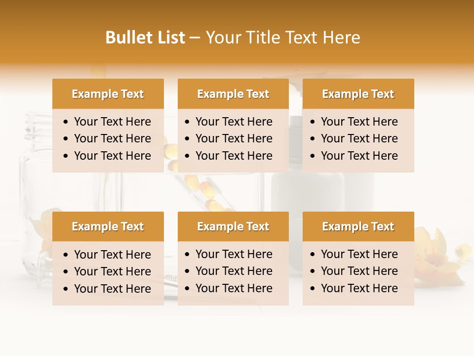 Medical Capsules Container PowerPoint Template
