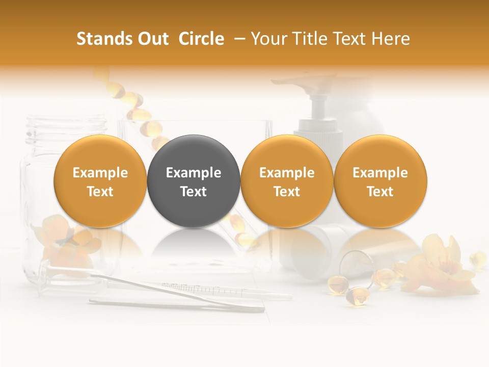 Medical Capsules Container PowerPoint Template