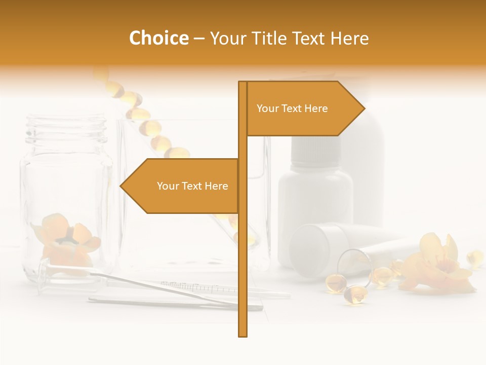 Medical Capsules Container PowerPoint Template