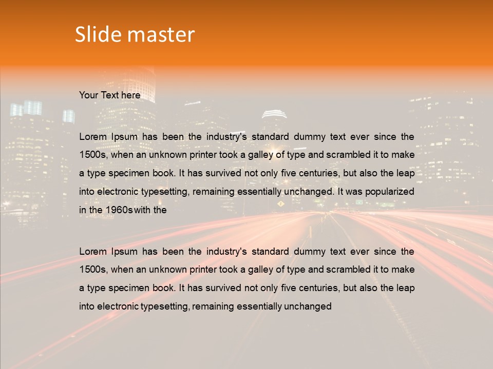 Service Building City PowerPoint Template