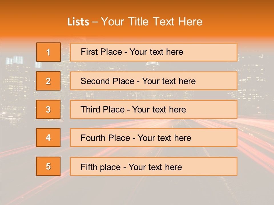 Service Building City PowerPoint Template