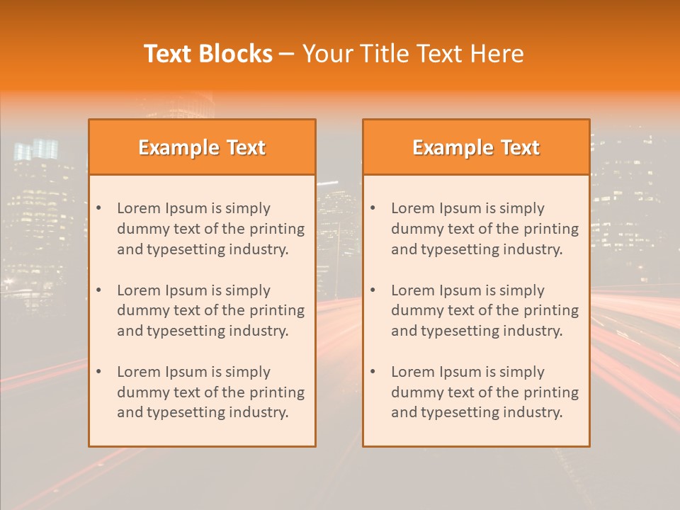 Service Building City PowerPoint Template