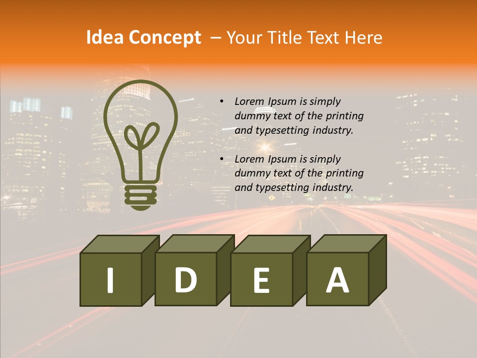 Service Building City PowerPoint Template