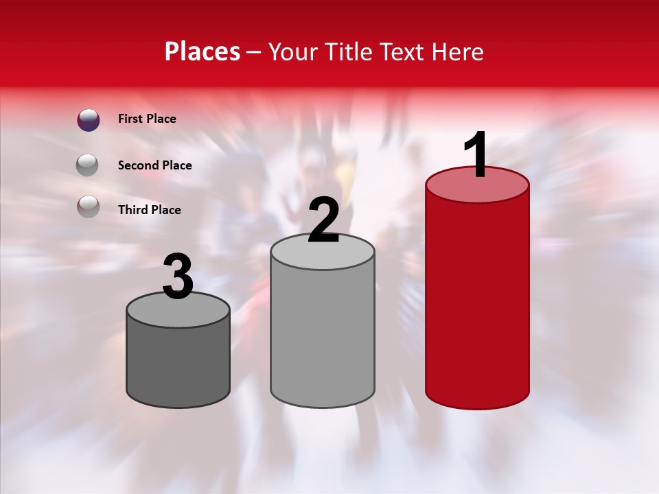 Illustration Of A Crowd Of People PowerPoint Template