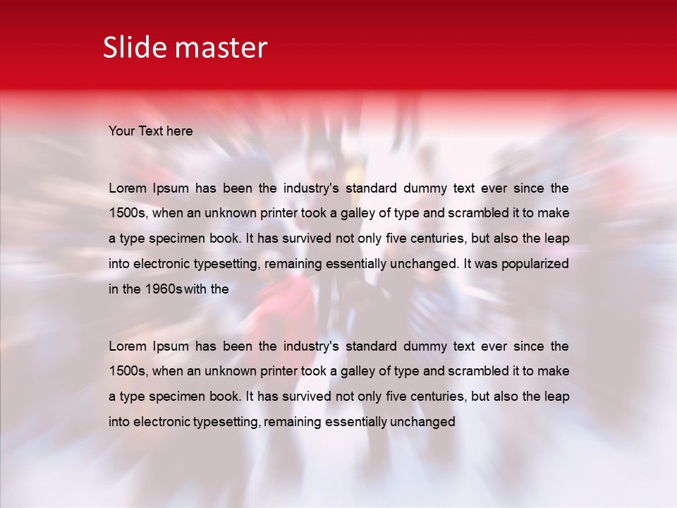 Illustration Of A Crowd Of People PowerPoint Template