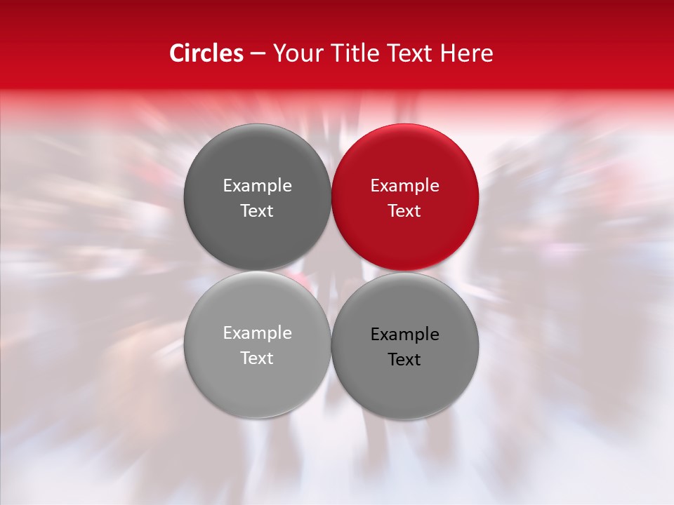 Illustration Of A Crowd Of People PowerPoint Template