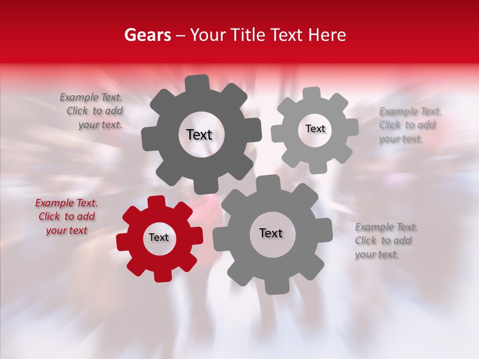 Illustration Of A Crowd Of People PowerPoint Template