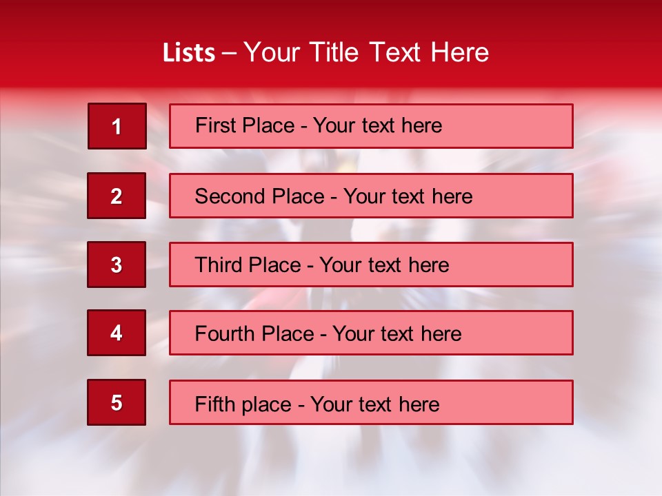 Illustration Of A Crowd Of People PowerPoint Template