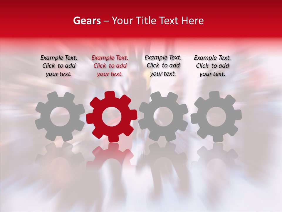 Illustration Of A Crowd Of People PowerPoint Template