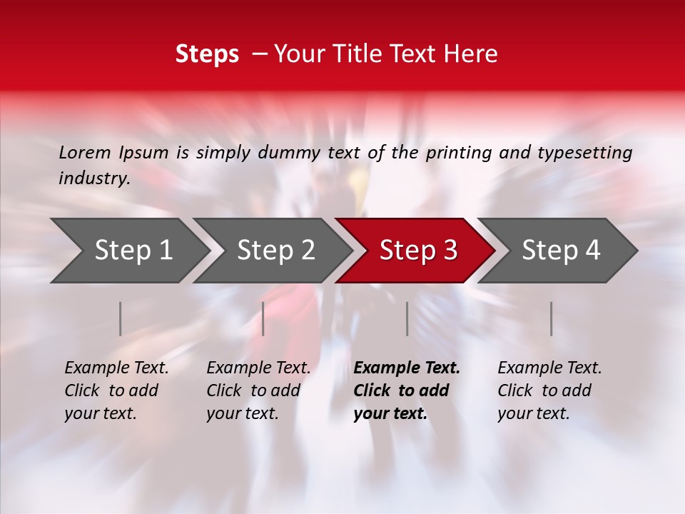 Illustration Of A Crowd Of People PowerPoint Template