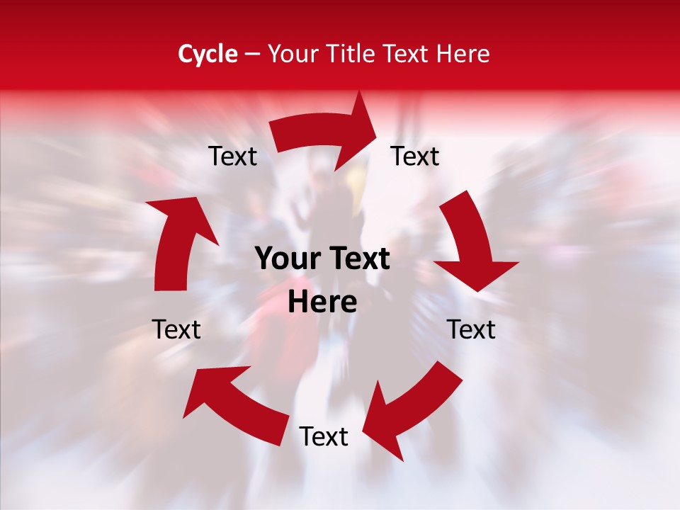 Illustration Of A Crowd Of People PowerPoint Template
