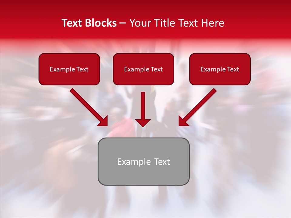 Illustration Of A Crowd Of People PowerPoint Template