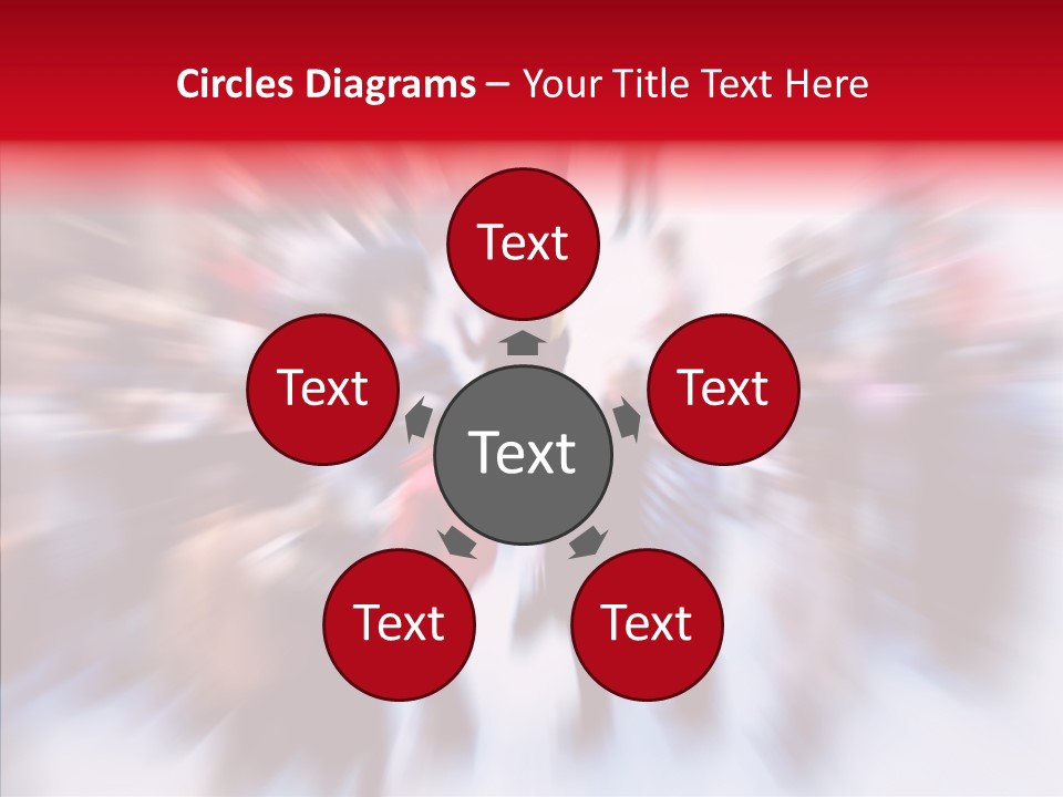 Illustration Of A Crowd Of People PowerPoint Template