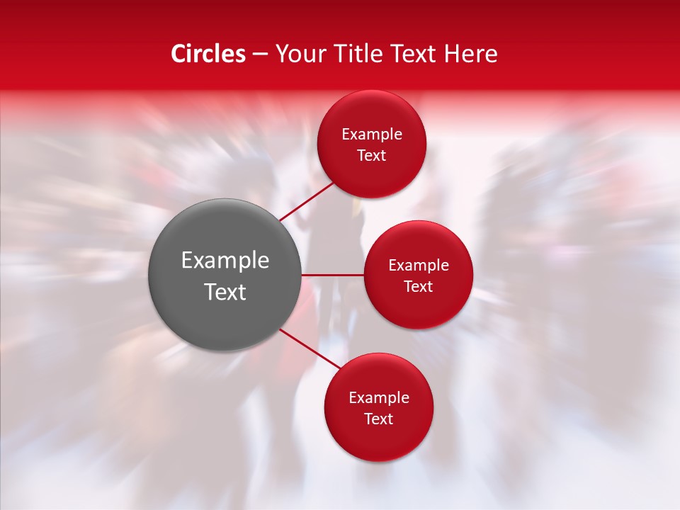 Illustration Of A Crowd Of People PowerPoint Template