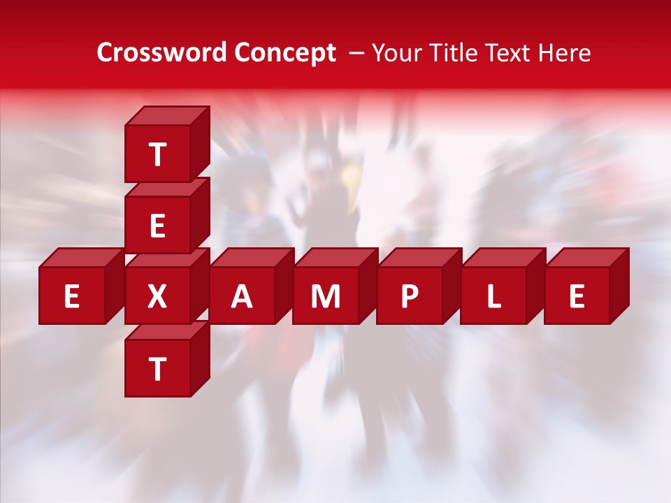 Illustration Of A Crowd Of People PowerPoint Template