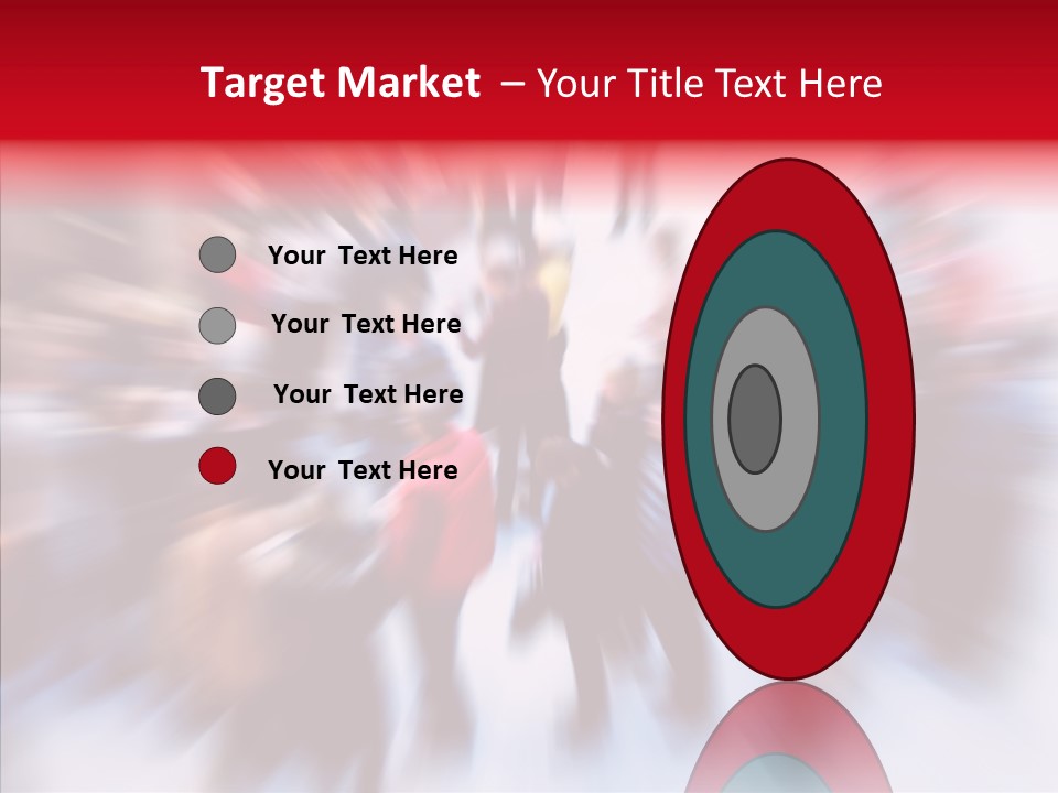 Illustration Of A Crowd Of People PowerPoint Template