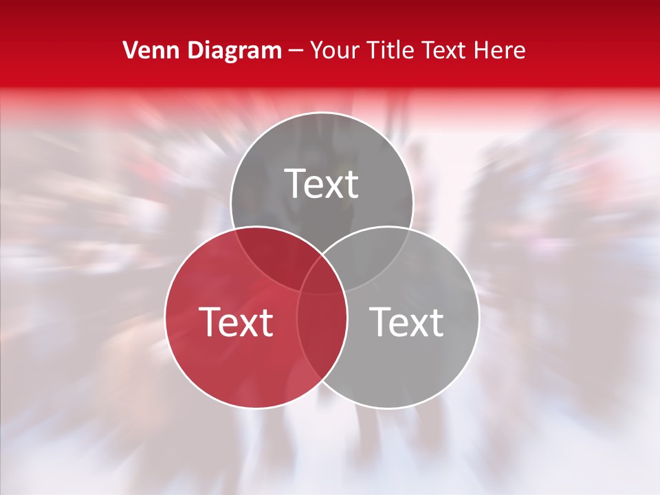 Illustration Of A Crowd Of People PowerPoint Template