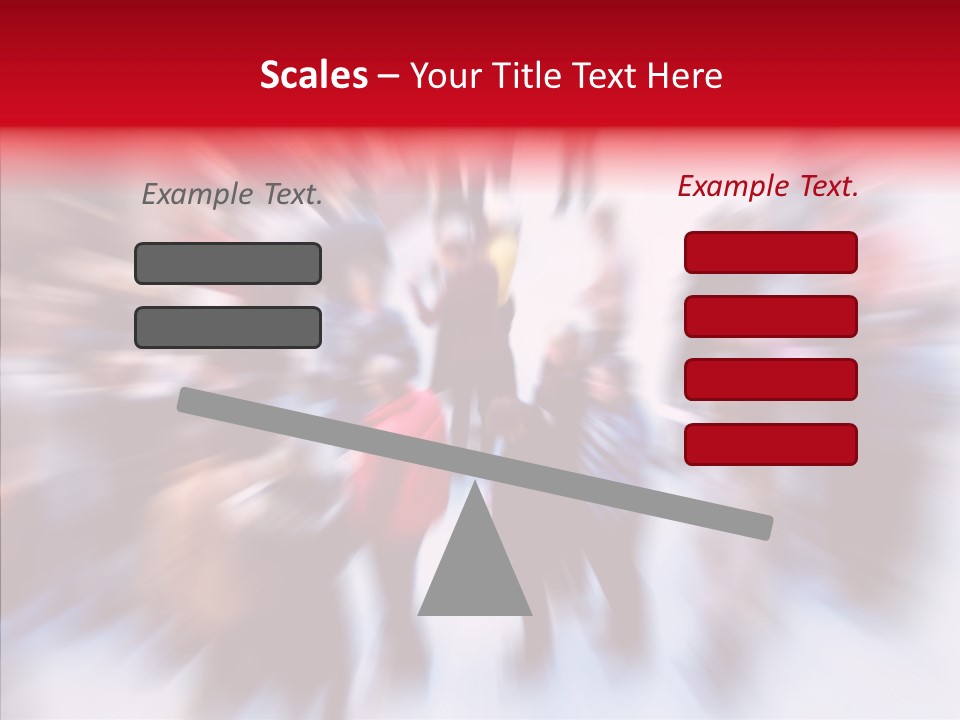 Illustration Of A Crowd Of People PowerPoint Template
