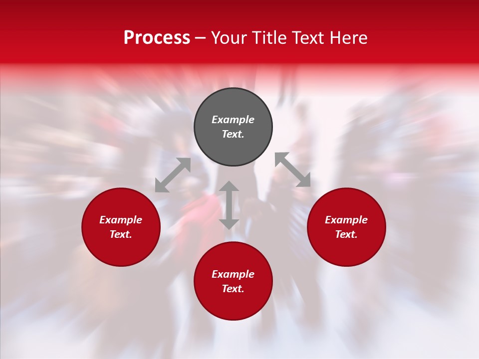 Illustration Of A Crowd Of People PowerPoint Template