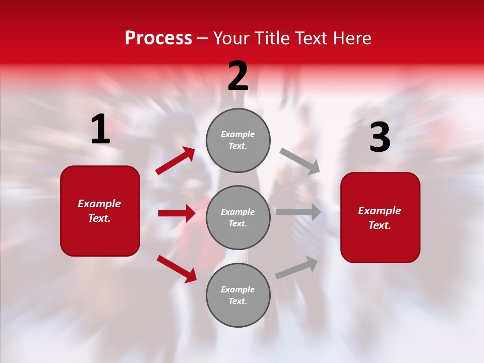 Illustration Of A Crowd Of People PowerPoint Template