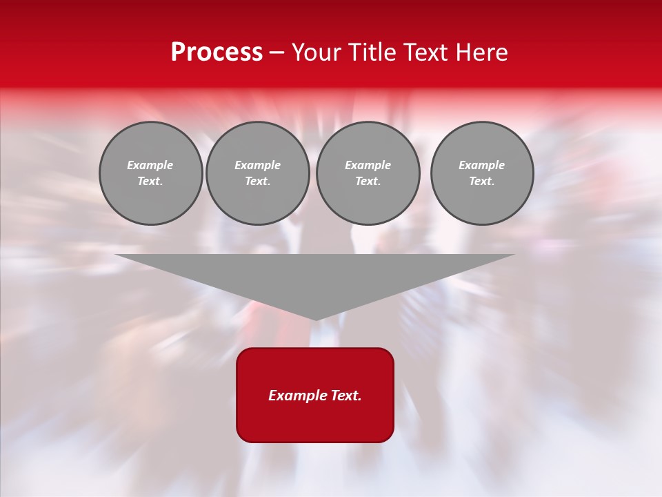 Illustration Of A Crowd Of People PowerPoint Template