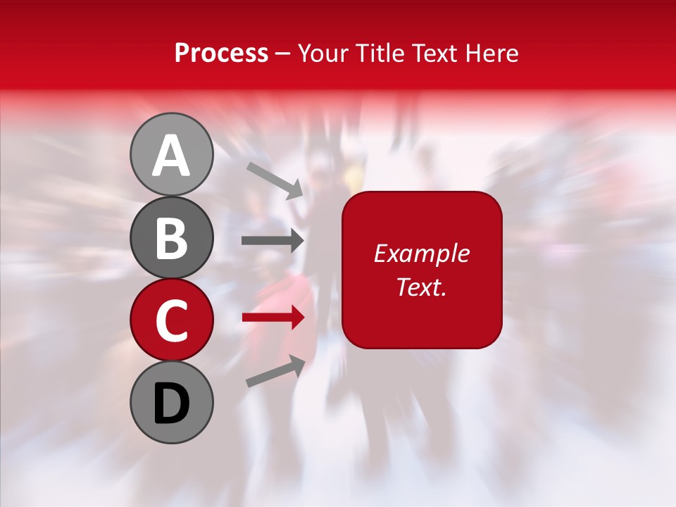 Illustration Of A Crowd Of People PowerPoint Template