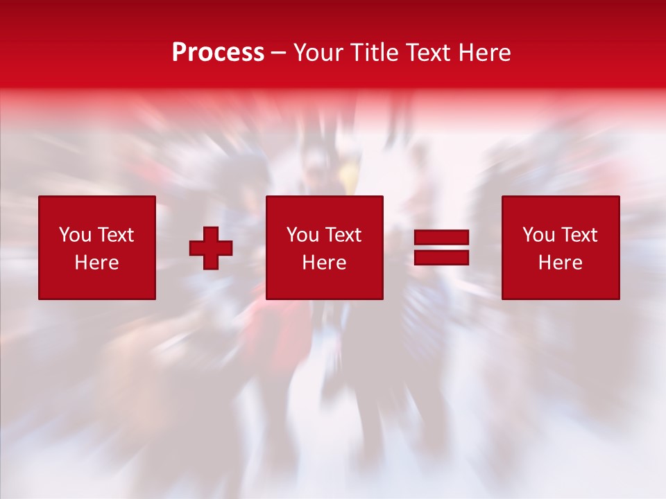 Illustration Of A Crowd Of People PowerPoint Template